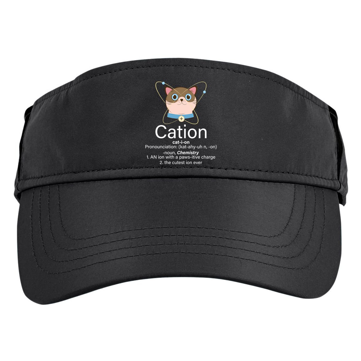 Cation Science Joke Funny Adult Drive Performance Visor