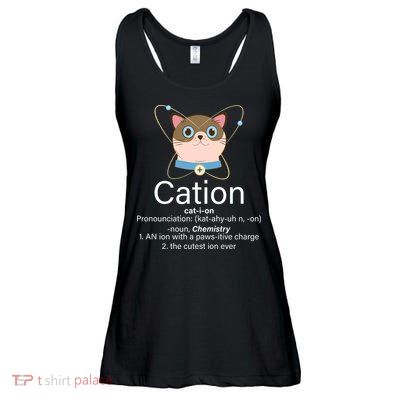 Cation Science Joke Funny Ladies Essential Flowy Tank