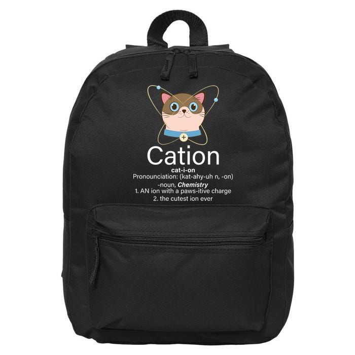 Cation Science Joke Funny 16 in Basic Backpack