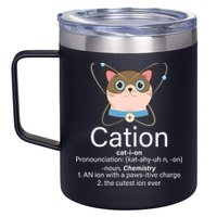 Cation Science Joke Funny 12oz Stainless Steel Coffee Mug