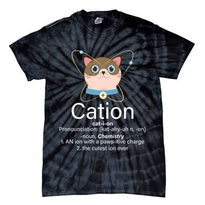 Cation Science Joke Funny Tie-Dye T-Shirt