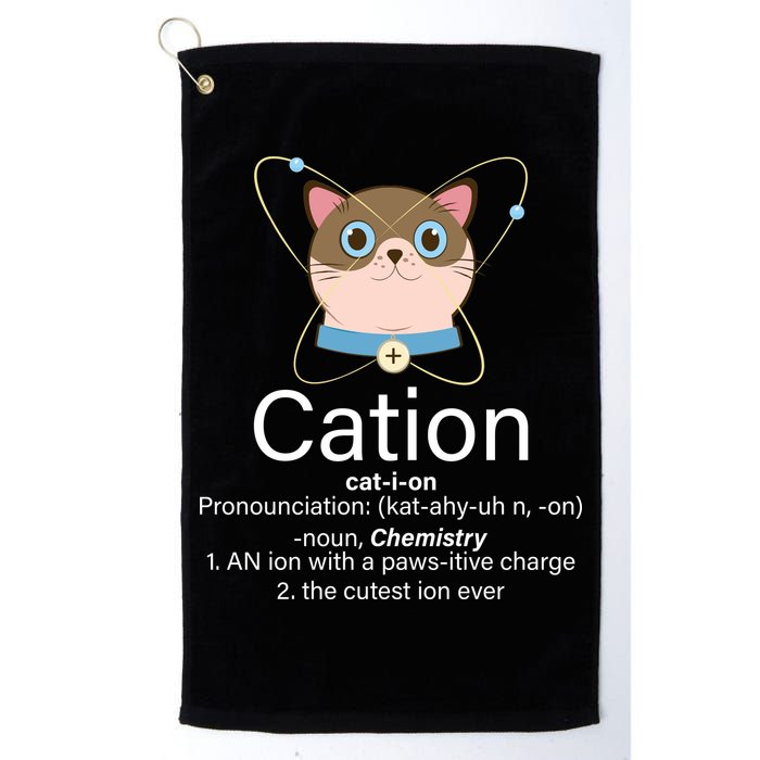 Cation Science Joke Funny Golf Towel