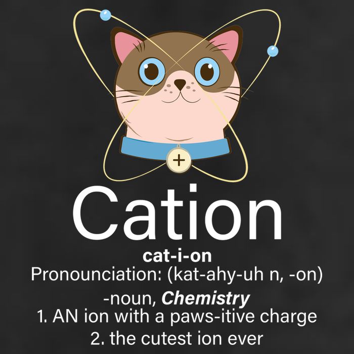 Cation Science Joke Funny Golf Towel