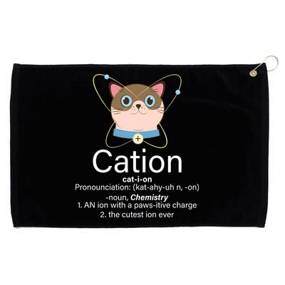 Cation Science Joke Funny Grommeted Golf Towel