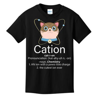 Cation Science Joke Funny Kids T-Shirt