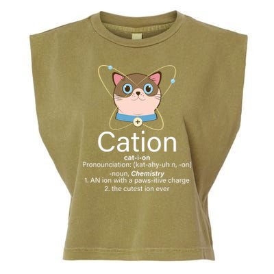 Cation Science Joke Funny Garment-Dyed Women's Muscle Tee