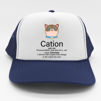 Cation Science Joke Funny Trucker Hat