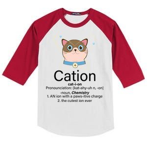 Cation Science Joke Funny Kids Colorblock Raglan Jersey