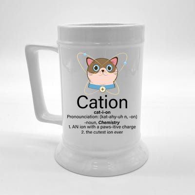 Cation Science Joke Funny Beer Stein