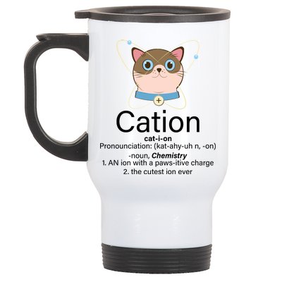 Cation Science Joke Funny Stainless Steel Travel Mug