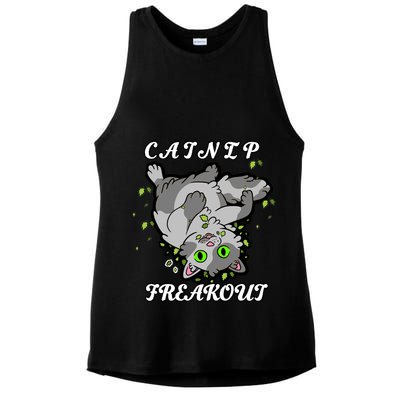 Catnip Freakout Ladies PosiCharge Tri-Blend Wicking Tank