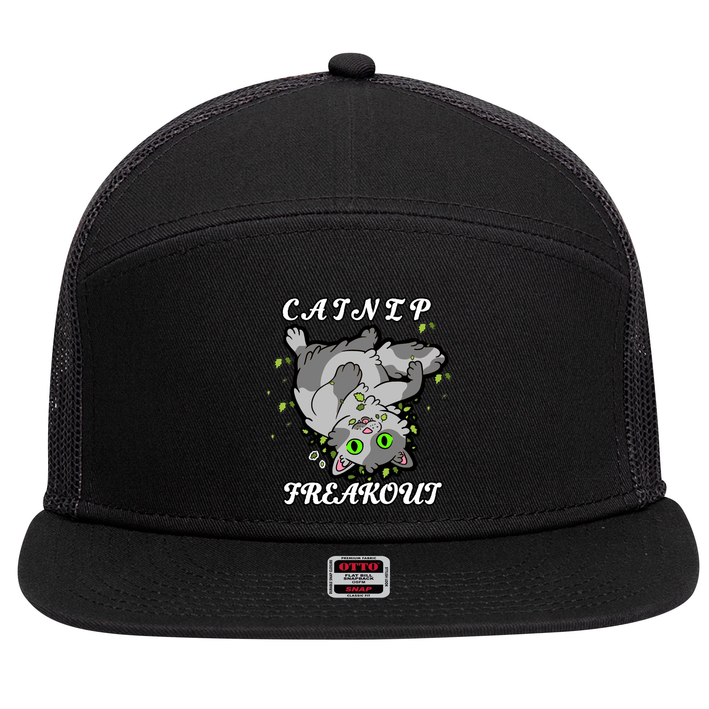 Catnip Freakout 7 Panel Mesh Trucker Snapback Hat