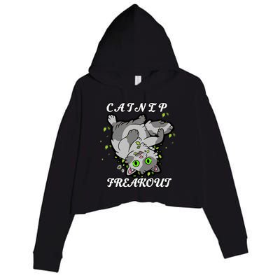 Catnip Freakout Crop Fleece Hoodie