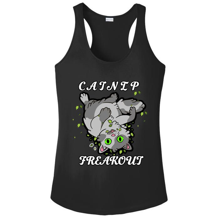 Catnip Freakout Ladies PosiCharge Competitor Racerback Tank