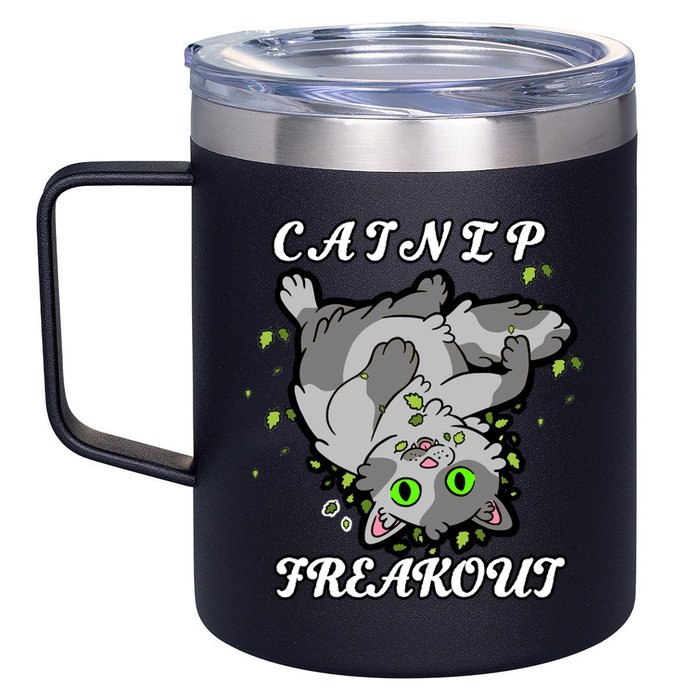 Catnip Freakout 12oz Stainless Steel Coffee Mug