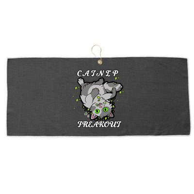 Catnip Freakout Large Microfiber Waffle Golf Towel