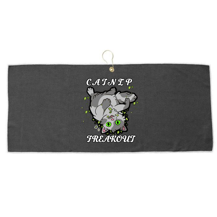 Catnip Freakout Large Microfiber Waffle Golf Towel
