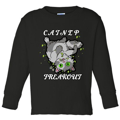 Catnip Freakout Toddler Long Sleeve Shirt
