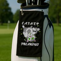 Catnip Freakout Golf Towel