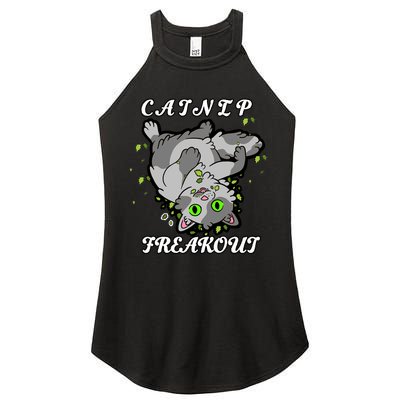 Catnip Freakout Women's Perfect Tri Rocker Tank