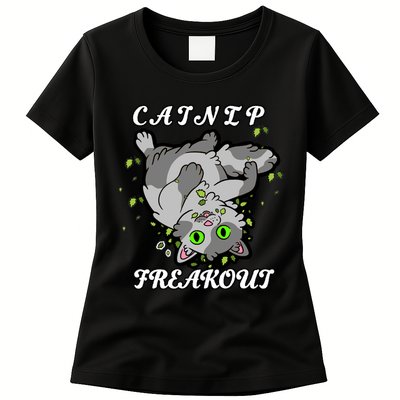 Catnip Freakout Womens T-Shirt
