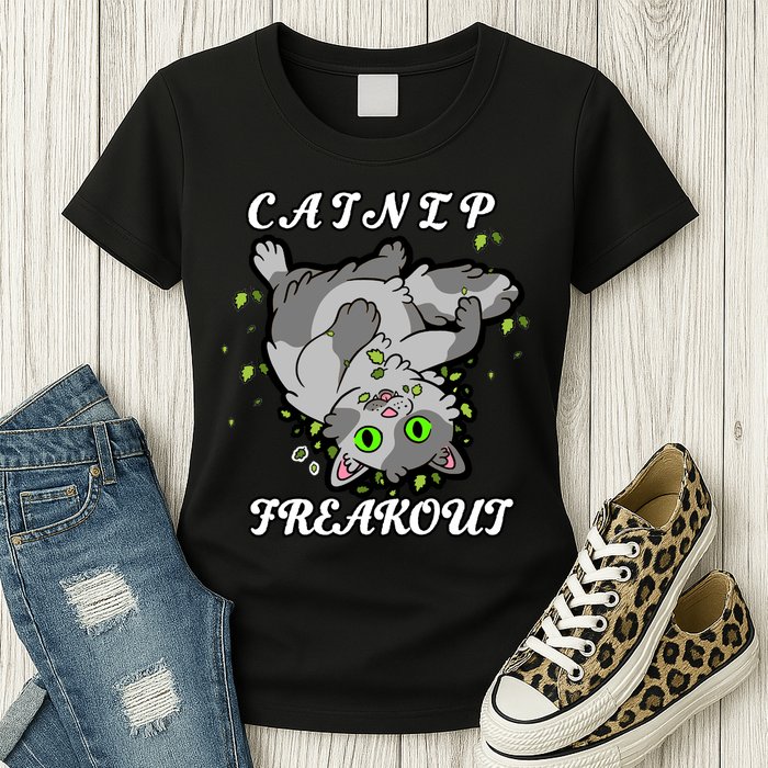 Catnip Freakout Womens T-Shirt