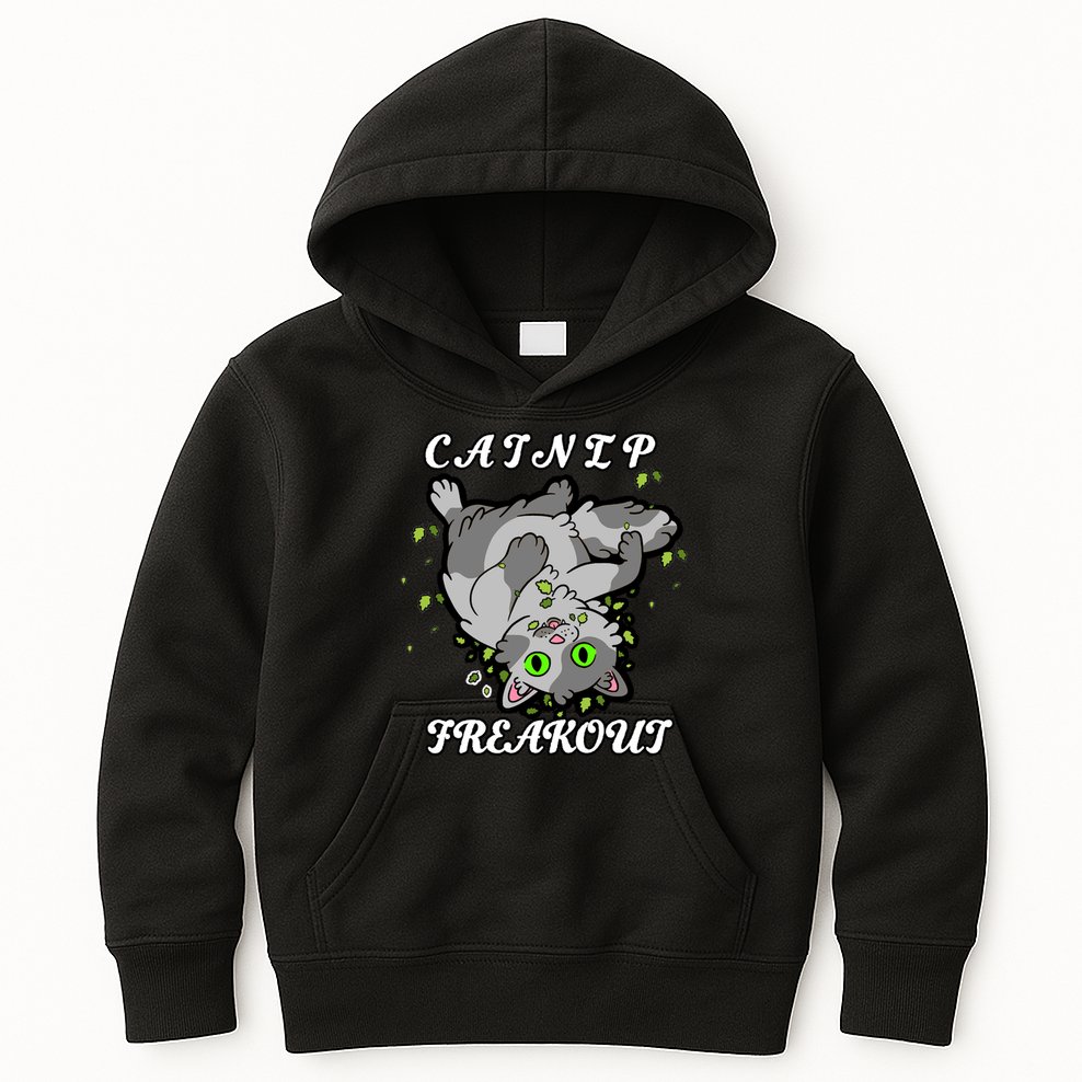 Catnip Freakout Kids Hoodie
