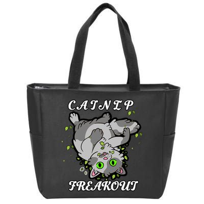 Catnip Freakout Zip Tote Bag
