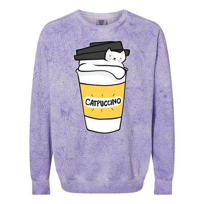 Catpuccino Colorblast Crewneck Sweatshirt