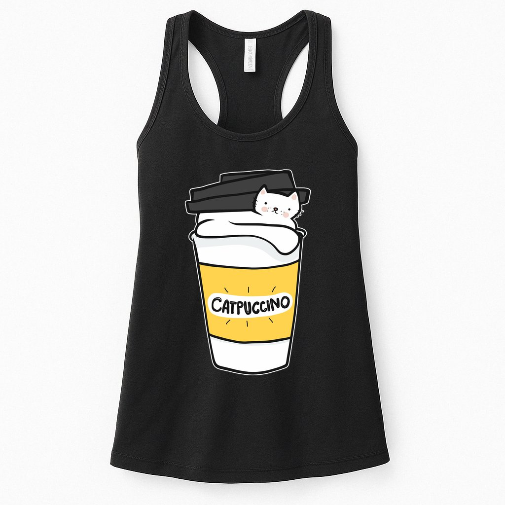 Catpuccino Womens Tank Top