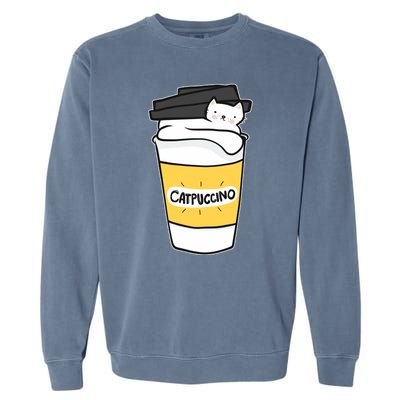 Catpuccino Garment-Dyed Sweatshirt