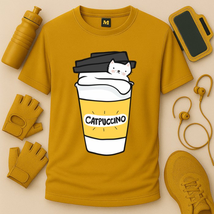 Catpuccino Cooling Performance Crew T-Shirt