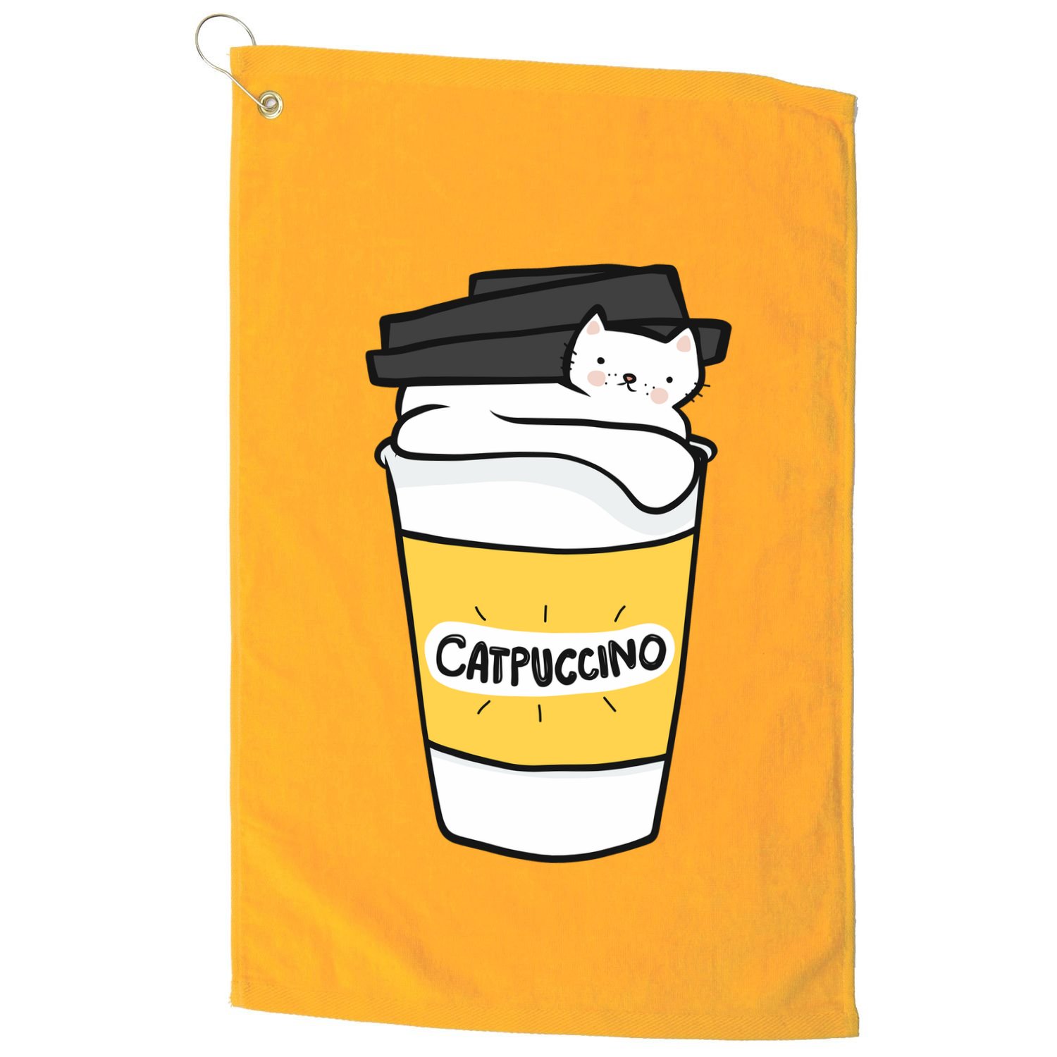 Catpuccino Golf Towel