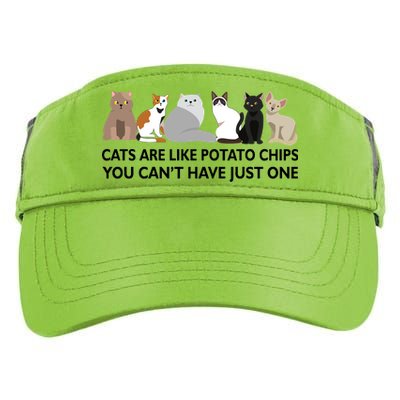 Cats Are Like Potato Chips Adult Drive Performance Visor