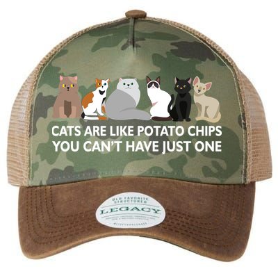 Cats Are Like Potato Chips Legacy Tie Dye Trucker Hat