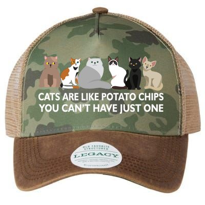 Cats Are Like Potato Chips Legacy Tie Dye Trucker Hat