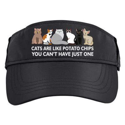 Cats Are Like Potato Chips Adult Drive Performance Visor