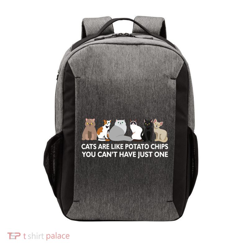 Cats Are Like Potato Chips Vector Backpack