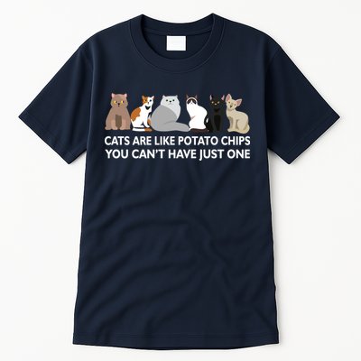 Cats Are Like Potato Chips Tall T-Shirt