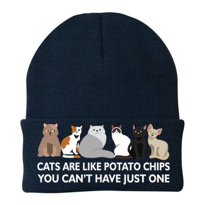 Cats Are Like Potato Chips Knit Cap Winter Beanie