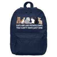 Cats Are Like Potato Chips 16 in Basic Backpack