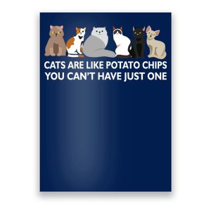 Cats Are Like Potato Chips Poster