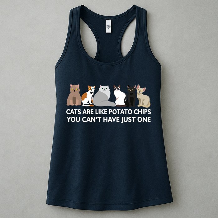 Cats Are Like Potato Chips Womens Tank Top