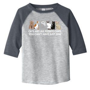 Cats Are Like Potato Chips Toddler Fine Jersey T-Shirt