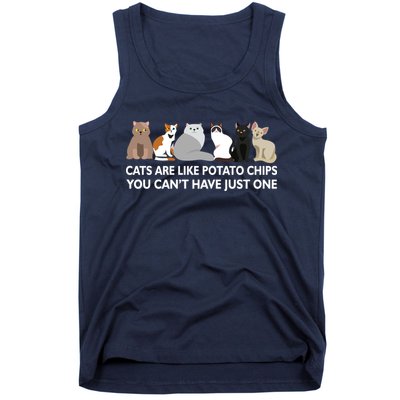 Cats Are Like Potato Chips Tank Top