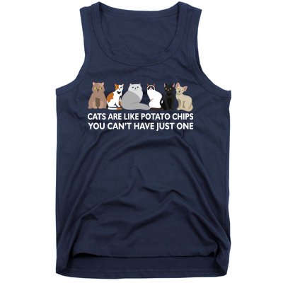 Cats Are Like Potato Chips Tank Top