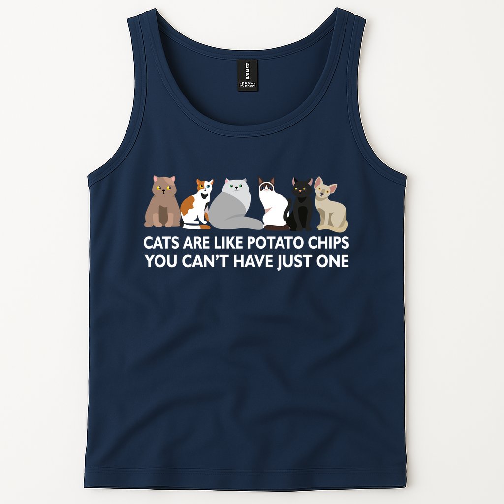 Cats Are Like Potato Chips Tank Top