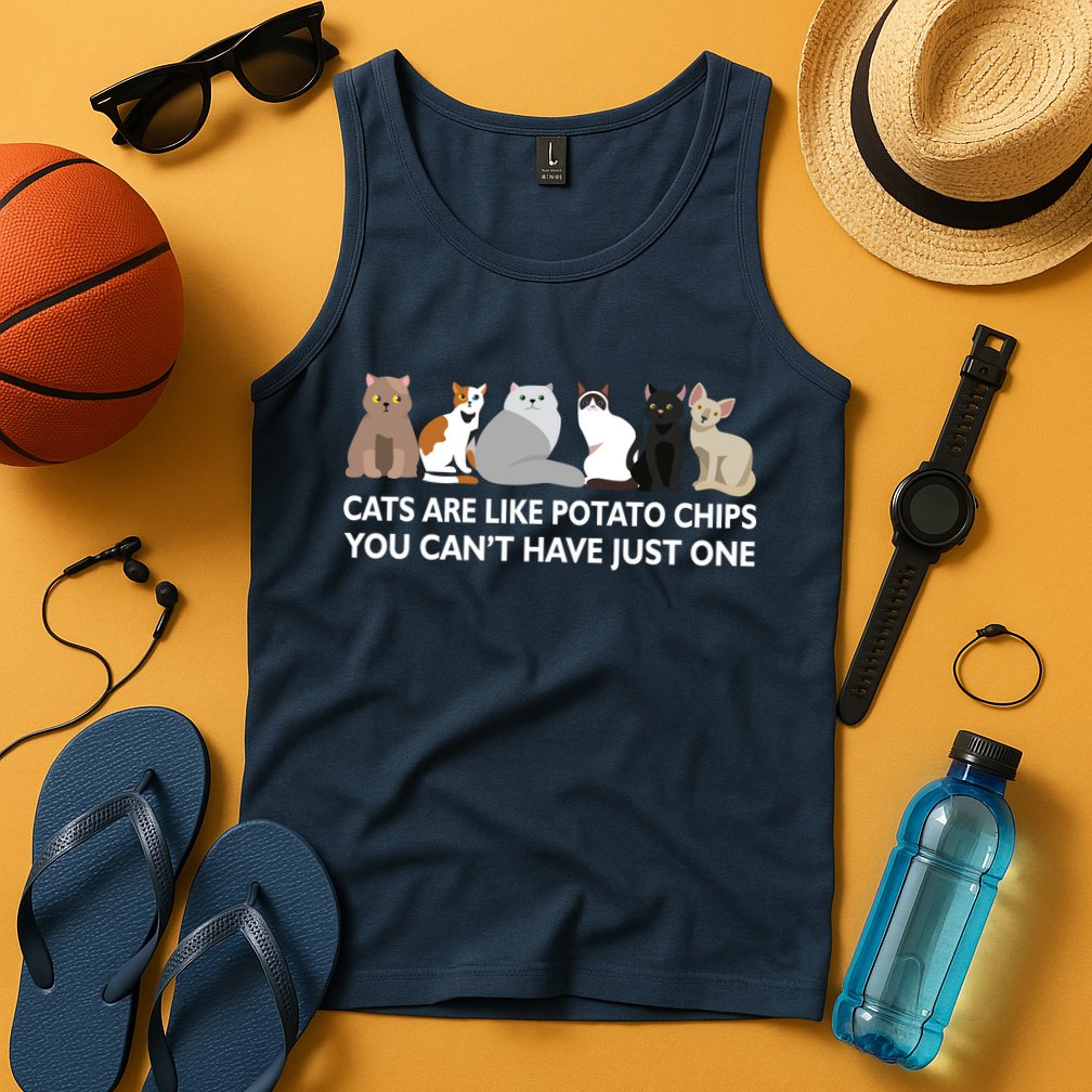 Cats Are Like Potato Chips Tank Top