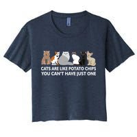 Cats Are Like Potato Chips Crop Top