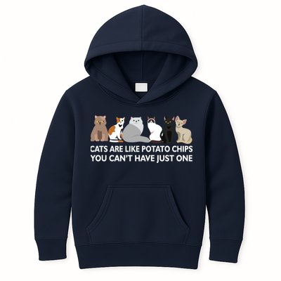 Cats Are Like Potato Chips Kids Hoodie